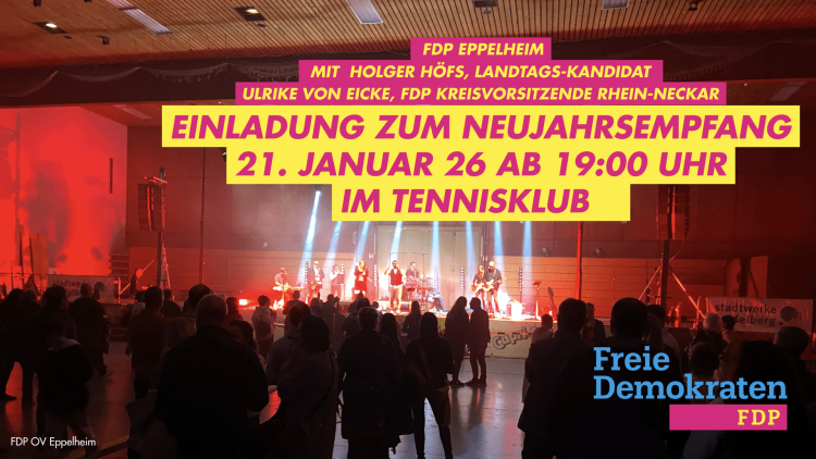 Plakat Einladung zum Neujahrsempfang 21.01.26